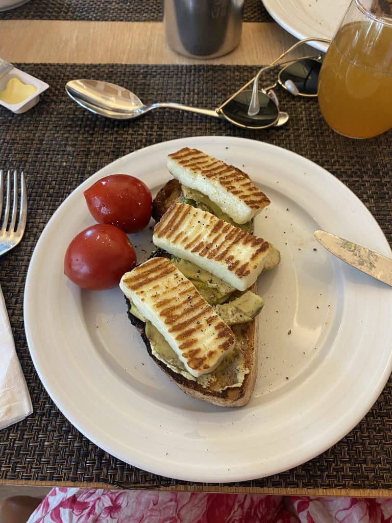 Grilled Halloumi On Toast